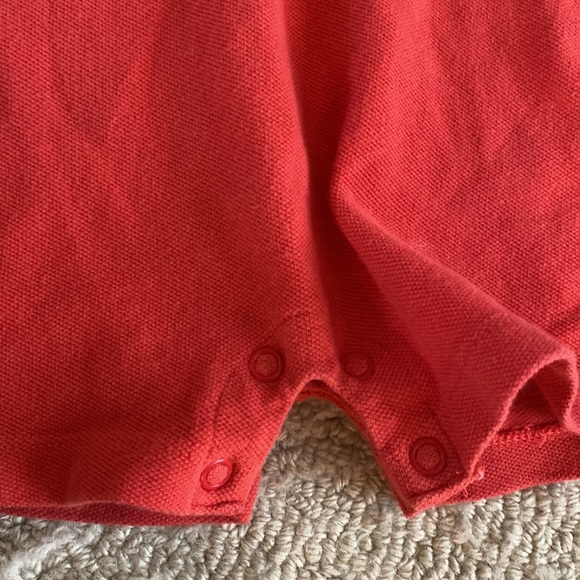 ❤️🧡Ralph Lauren Baby romper collar tee ❤️🧡Size 9 Months - Picture 4 of 5